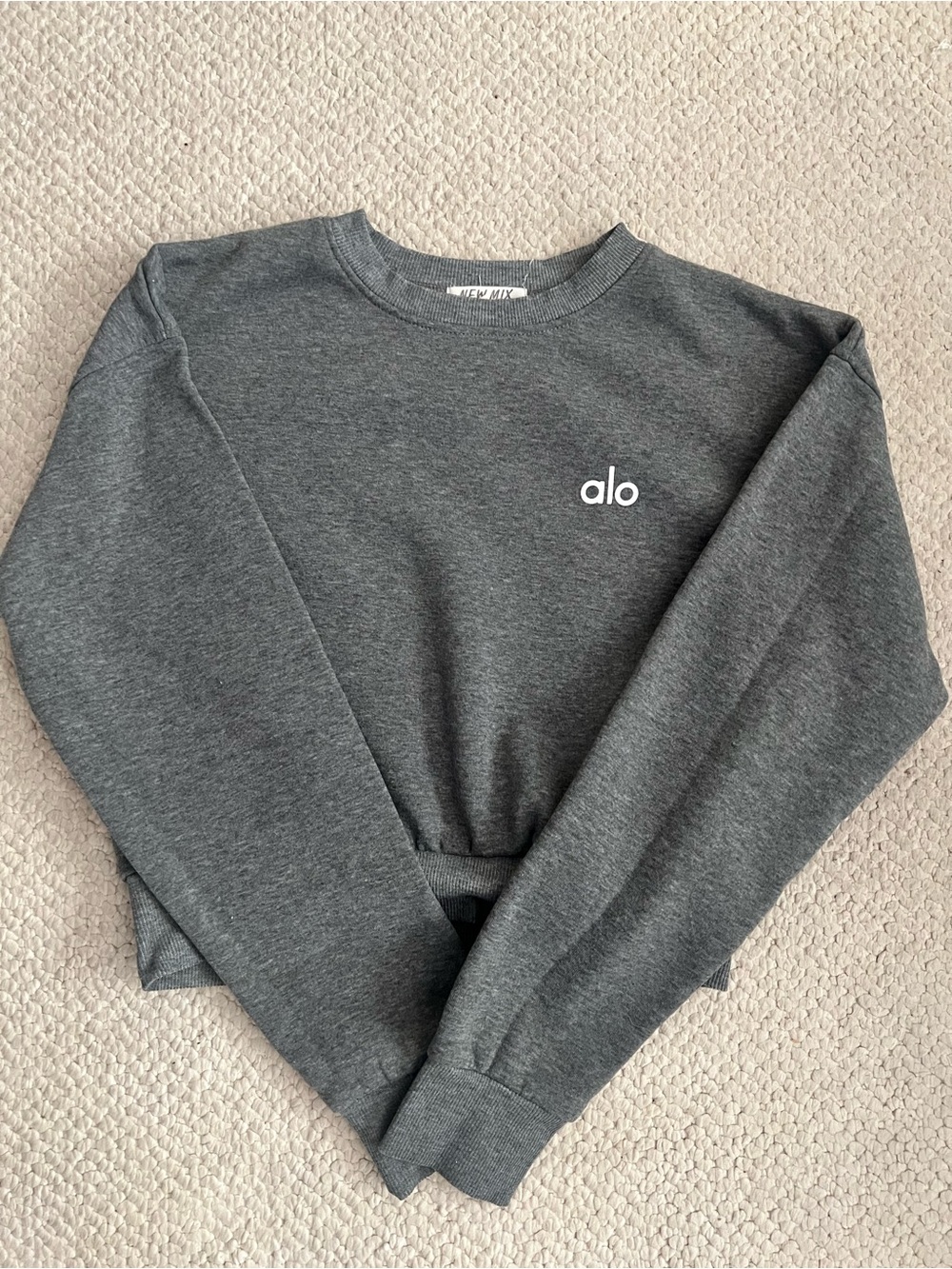 Alo Cropped Crewneck Sweatshirt